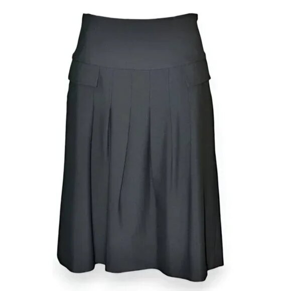 Etcetera Dresses & Skirts - Etcetera Minimalist Black Label A-Line Pleated Full Office Midi Dress Skirt M 8